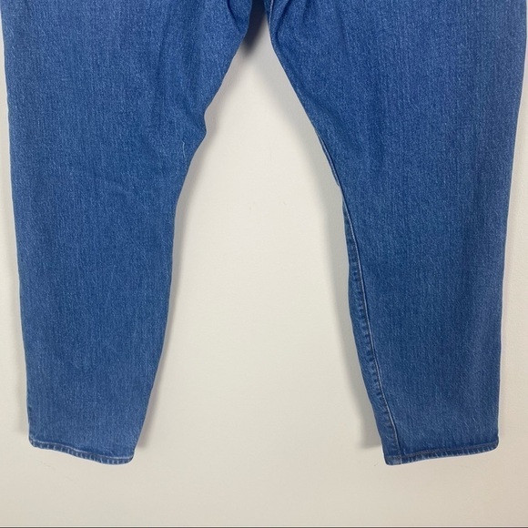 LEVI’S Wedgie Jeans Size 32 Distressed Tapered Straight Leg Big E - Picture 7 of 11